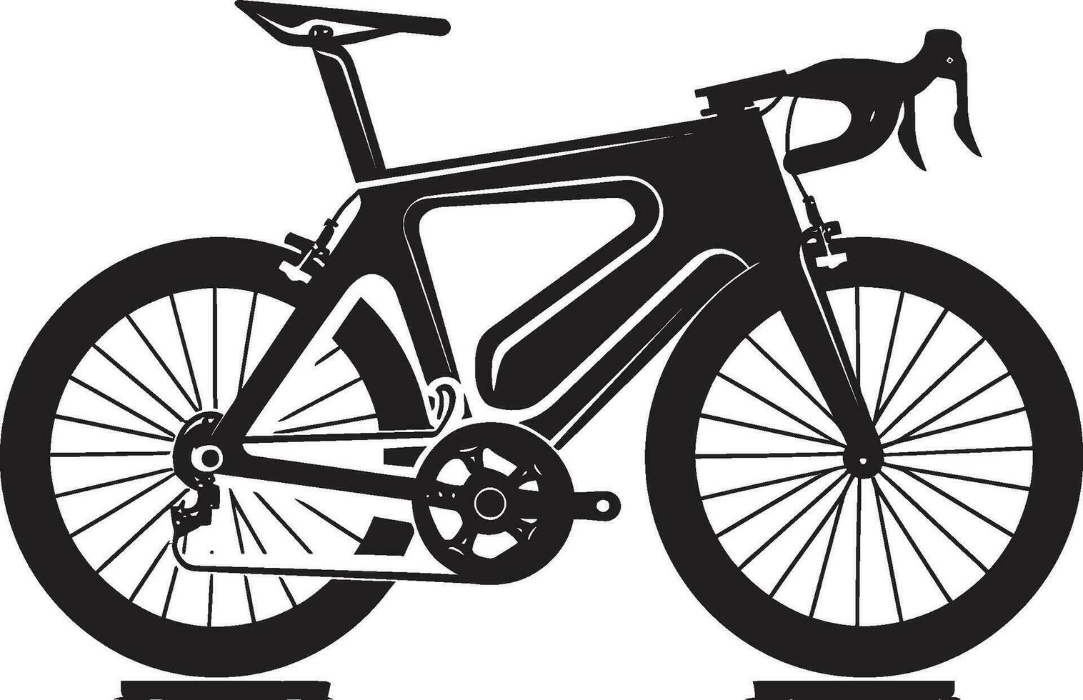 Cycle Iconic Black Bike Emblem Urban Cycle Vector Bike Logo 36347918