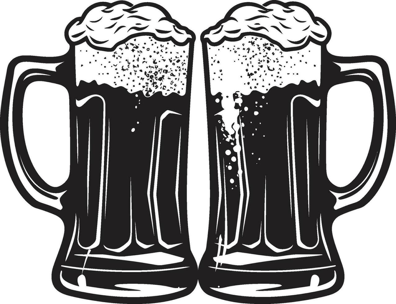 lupulado elaborar cerveza negro jarra icono diseño cerveza inglesa símbolo vector cerveza Stein icono