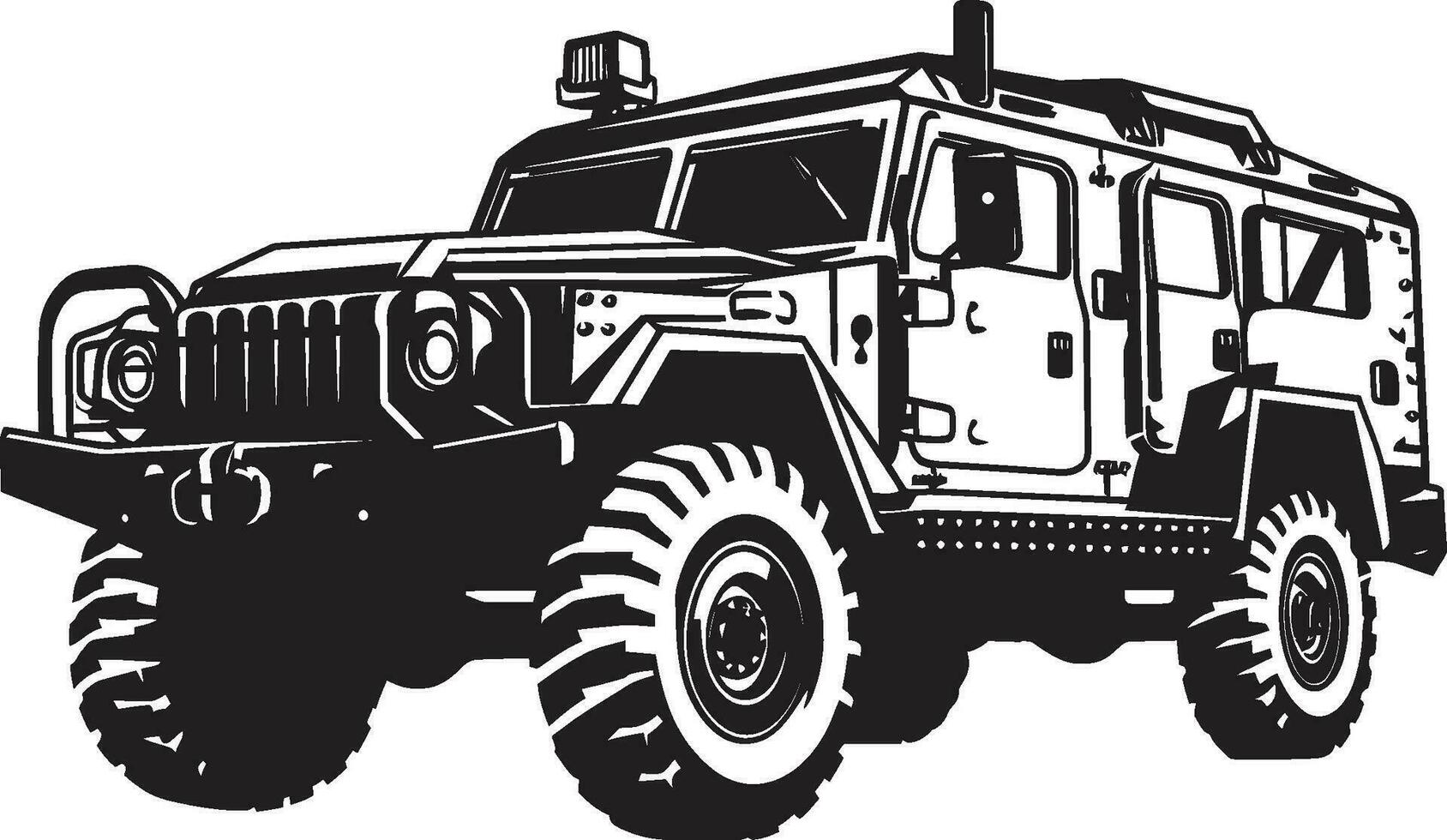 Pathfinder Recon Black 4x4 Emblem Tactical Rover Vector Black Logo Emblem