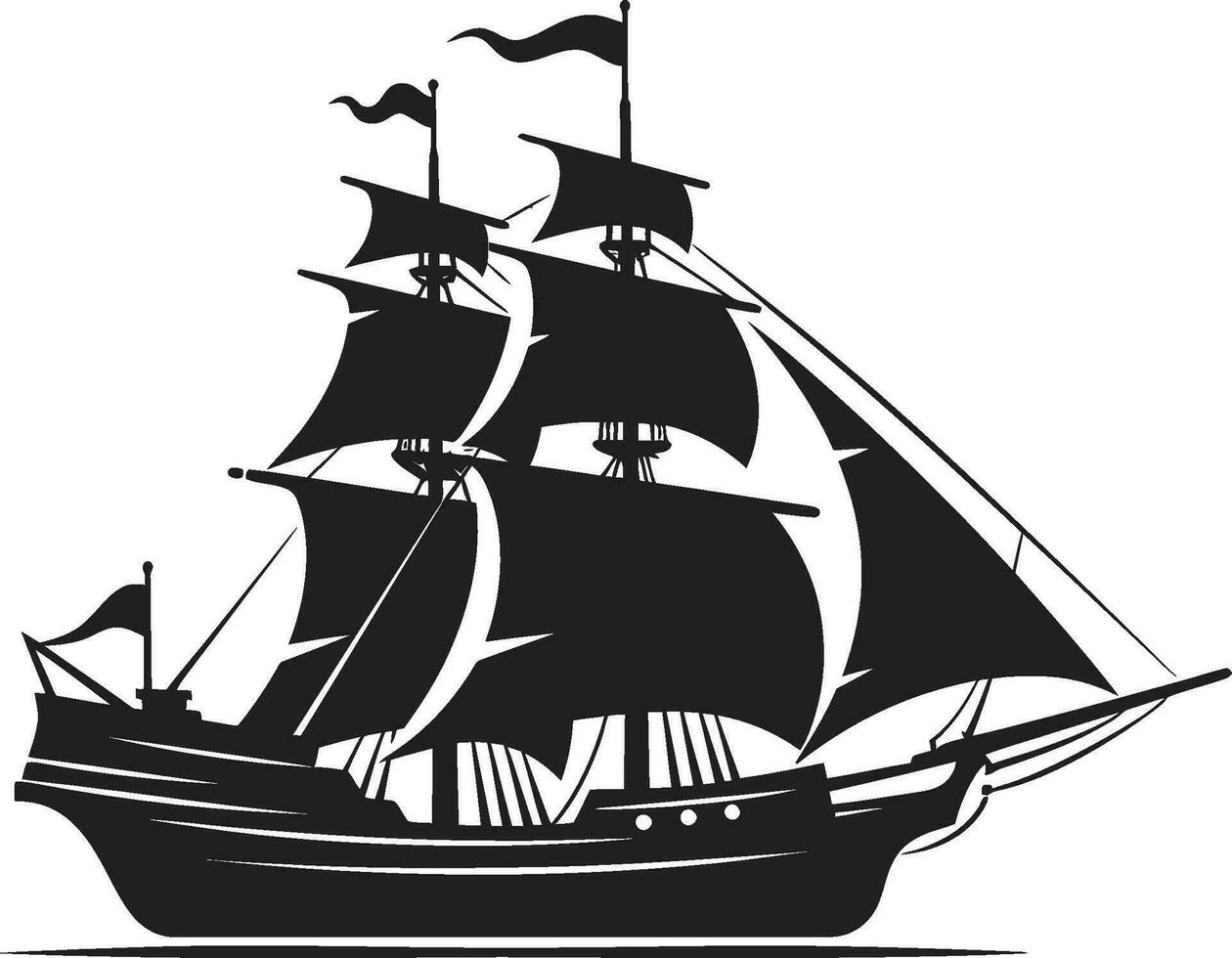 mítico marineros vector Embarcacion icono antiguo viaje antiguo Embarcacion emblema