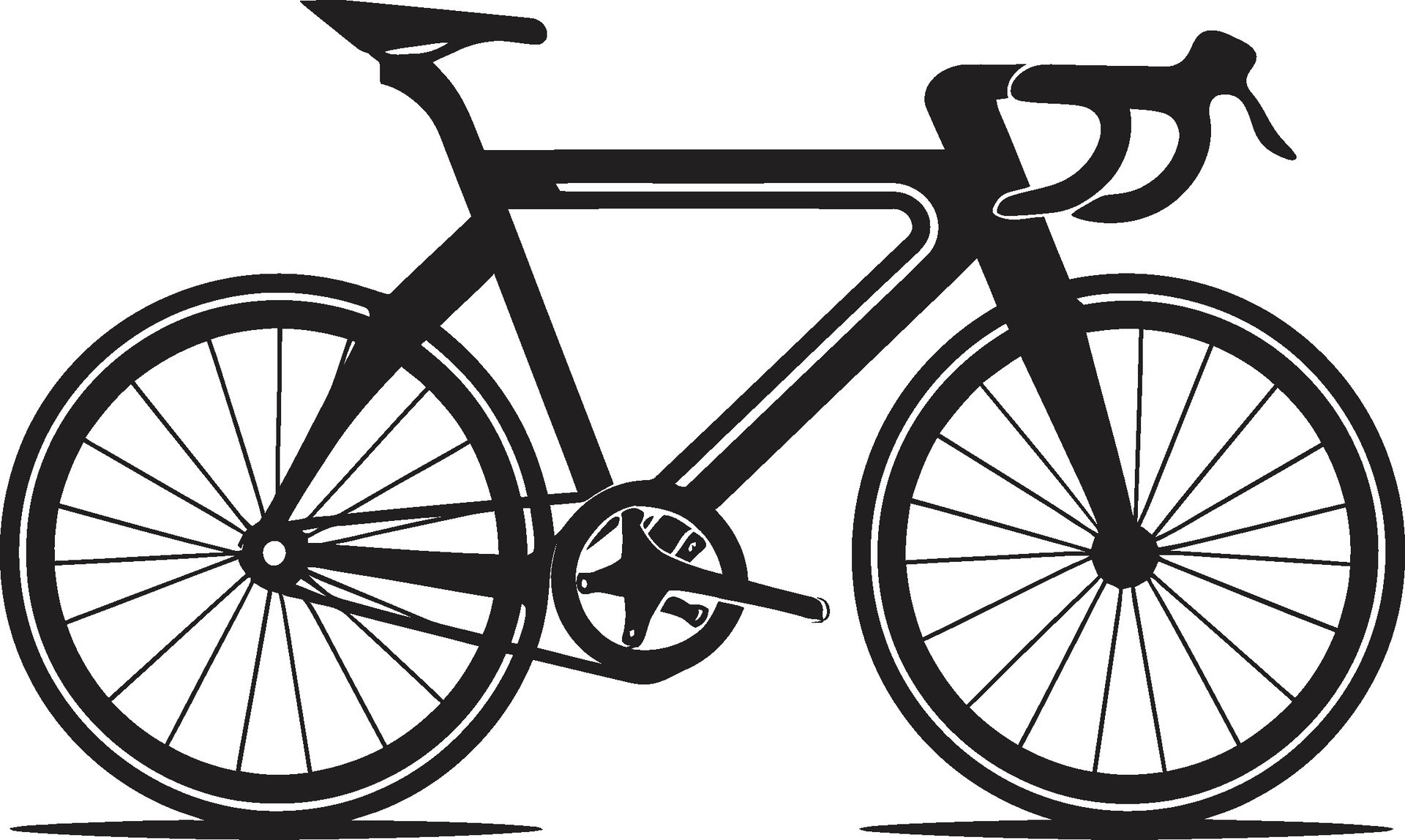 SpeedGear Black Bike Logo Icon CityPedal Vector Bike Emblem 36348623