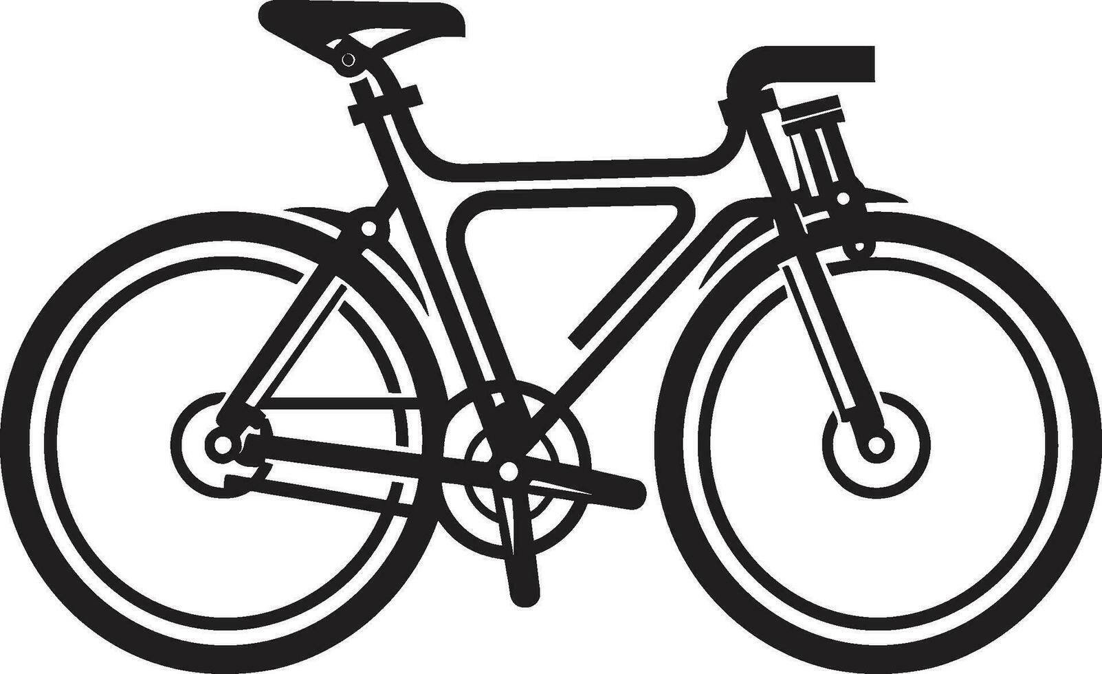 Cycle Path Vector Icon Design Speedway Emblem Black Bike Icon