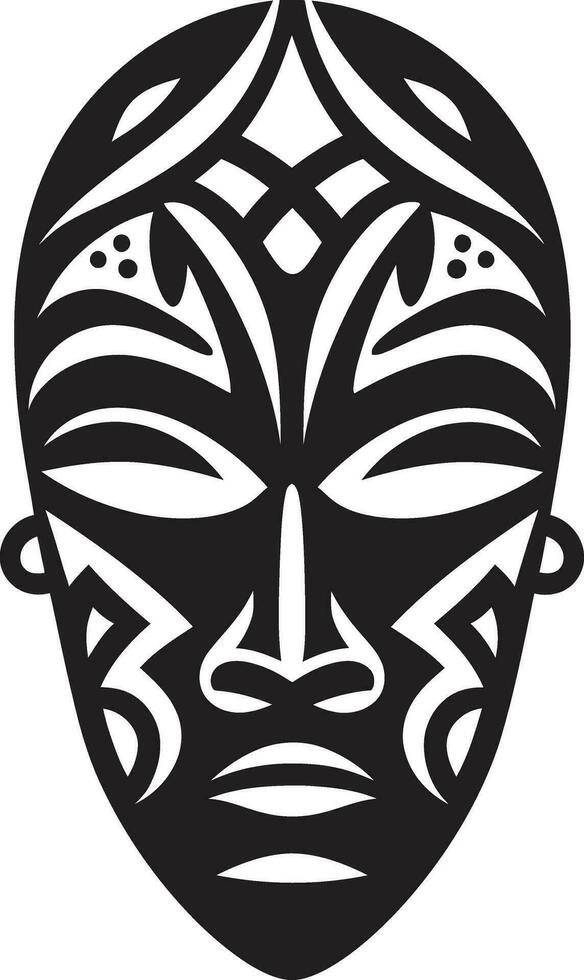 simbólico identidad tribal emblema en vector eterno hilos africano tribu emblema