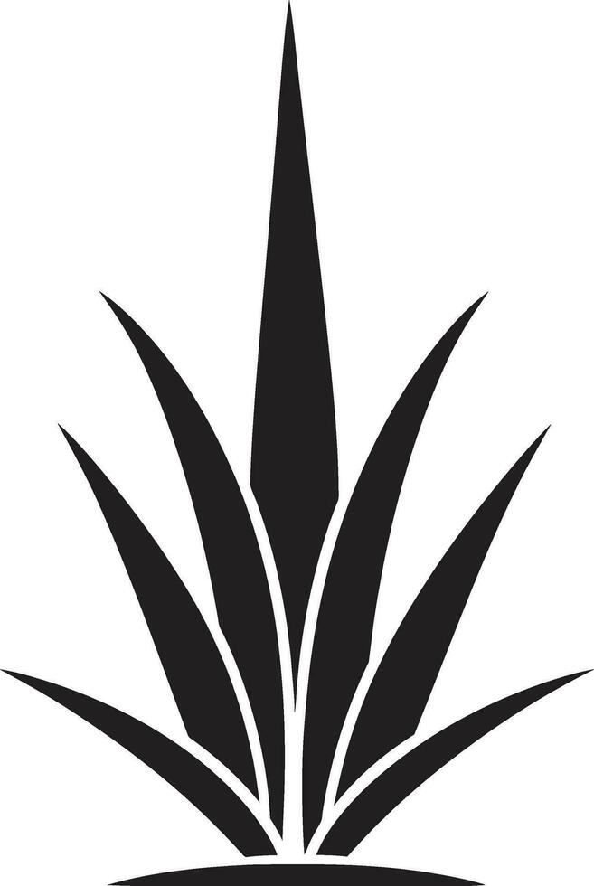 Nature s Wellness Aloe Vera Vector Logo Green Harmony Black Vector Aloe Emblem