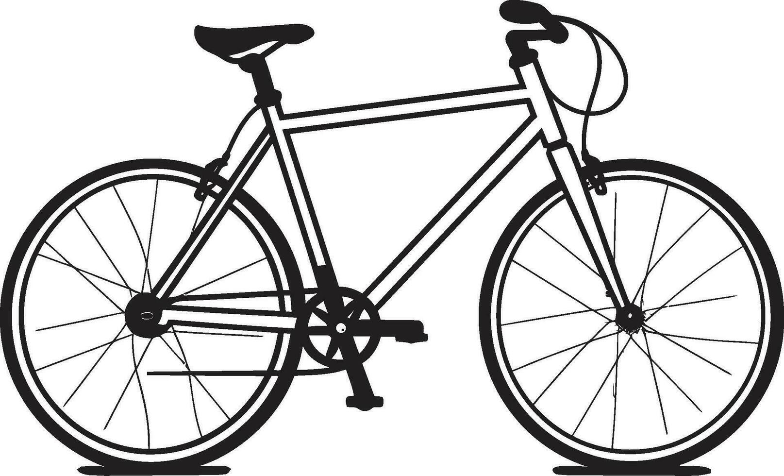 UrbanRide Vector Bike Logo Icon SleekCyclist Black Bicycle Emblem