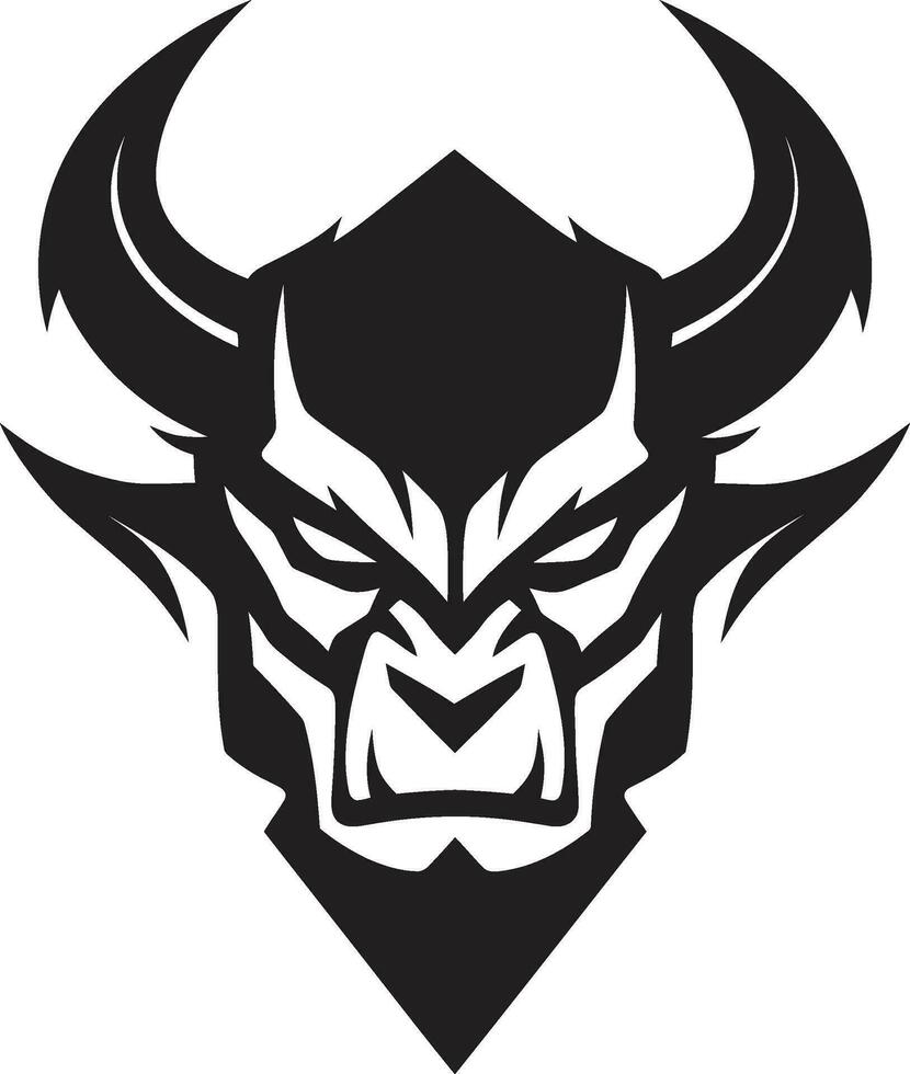 Obsidian Omen Black Devil s Mark on a Doomed World Desolation s Grin A Devil s Triumph in Black Vector