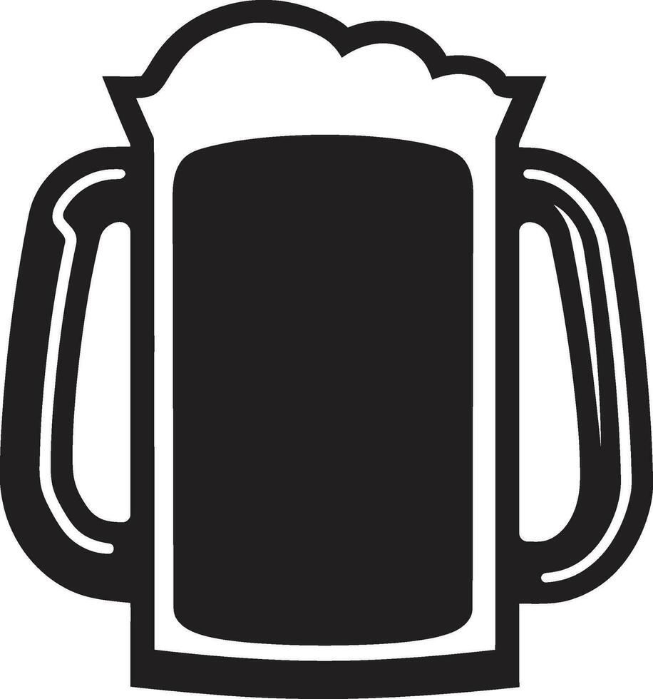 cervecero s toque vector jarra símbolo maestro cervecero s orgullo negro logo cerveza jarra