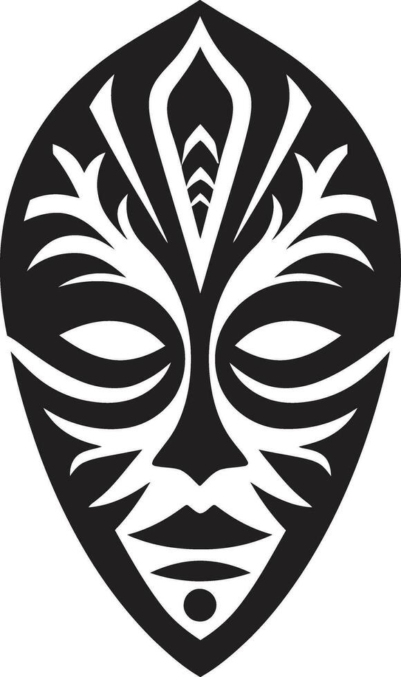 Tribal Tapestry African Mask Vector Symbol Mystic Visions Tribal Mask Emblem Design