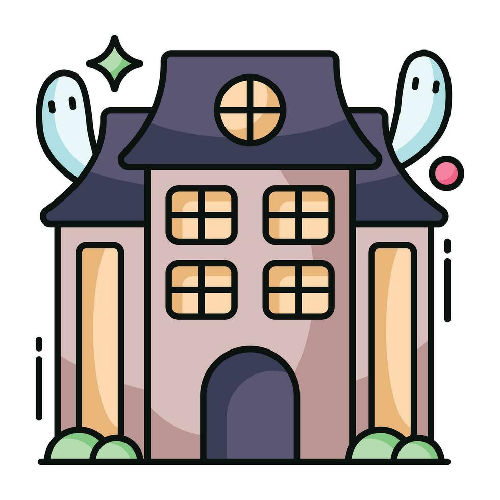 Premium download icon of haunted house vector