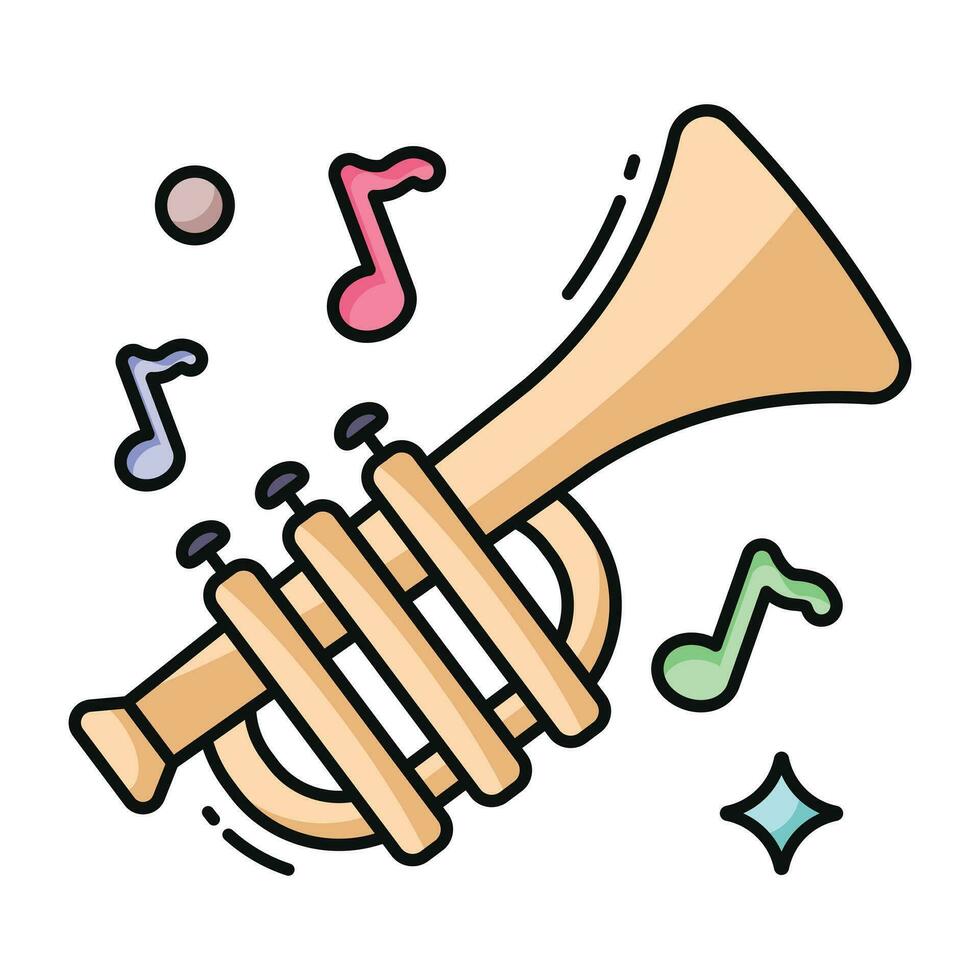 A unique design vetcor of trumpet icon vector