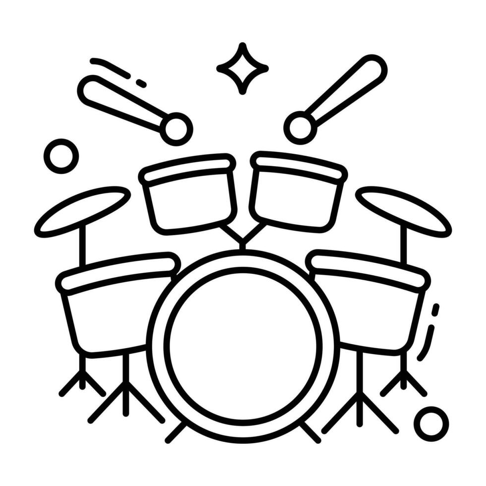 A vector design of snare drum