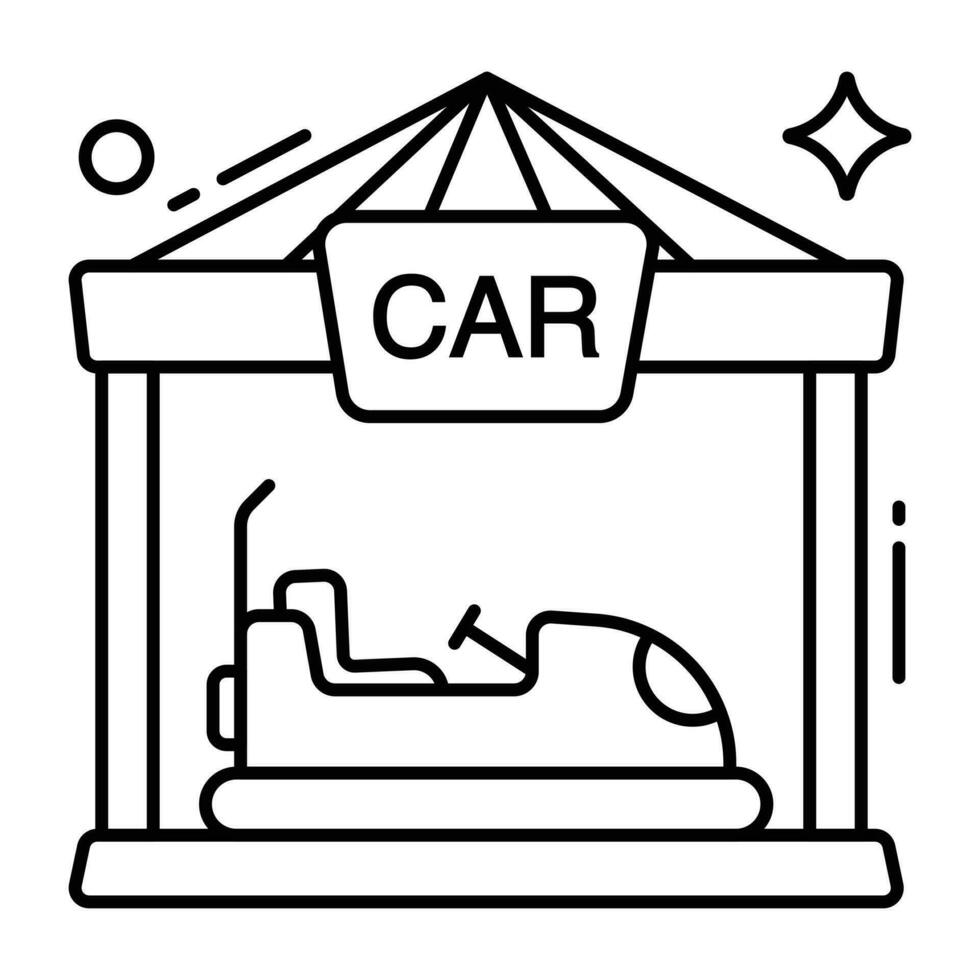 Premium download icon of bumper car vector