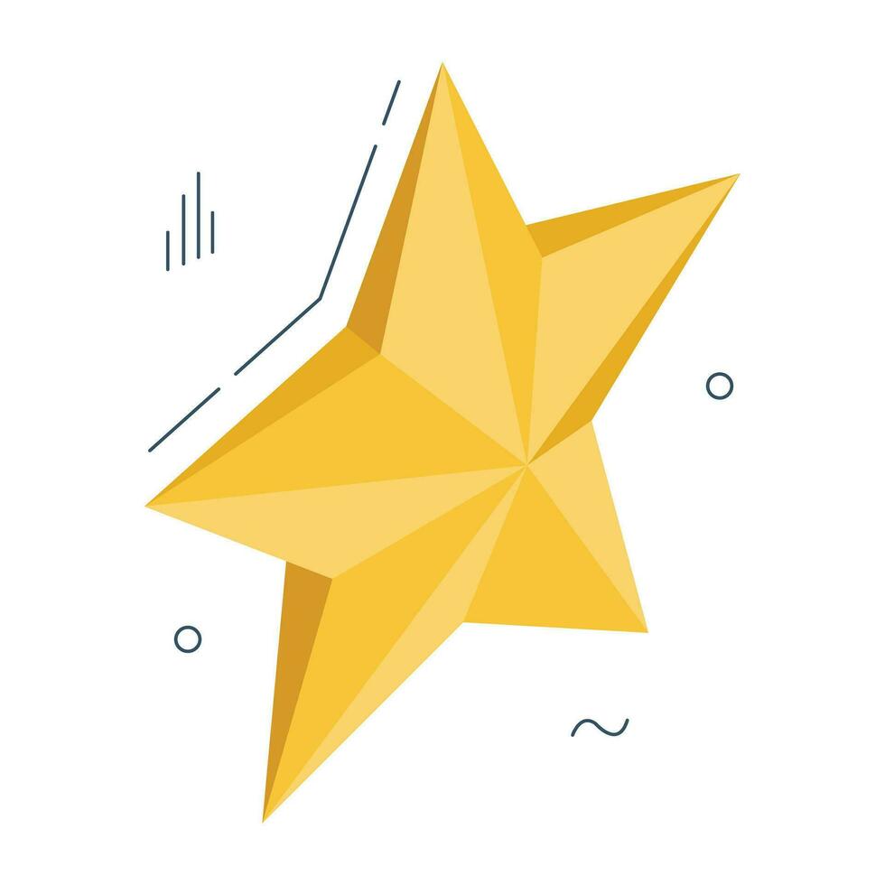 A creative download icon of star vector