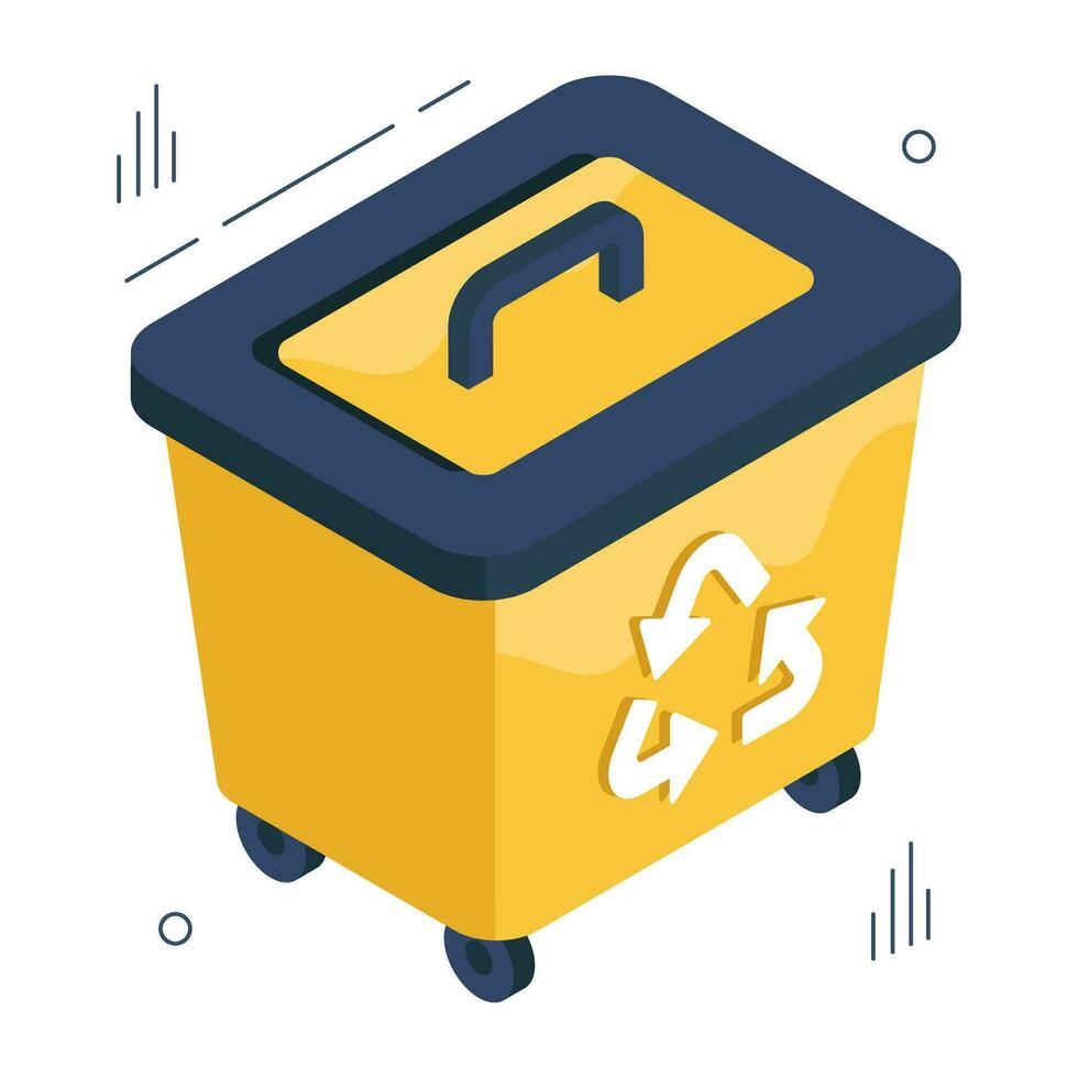 Vector design of recycle bin