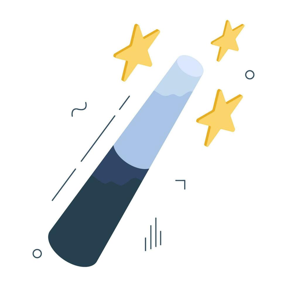 Trendy design icon of magic wand vector