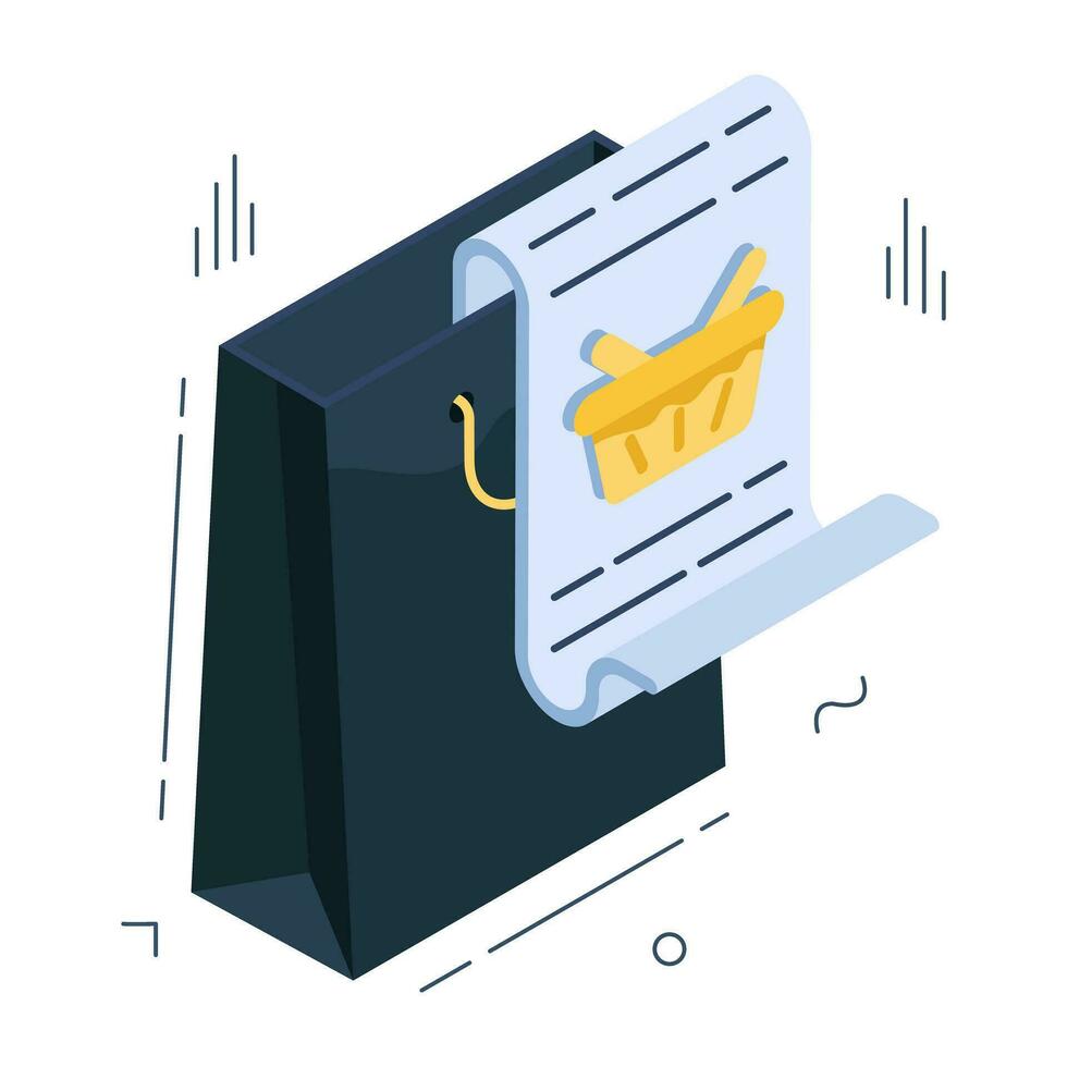 Perfect design icon of shopping list vector
