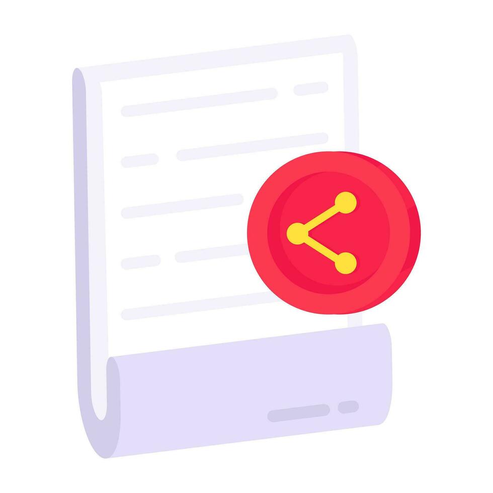 A unique design icon of share file vector