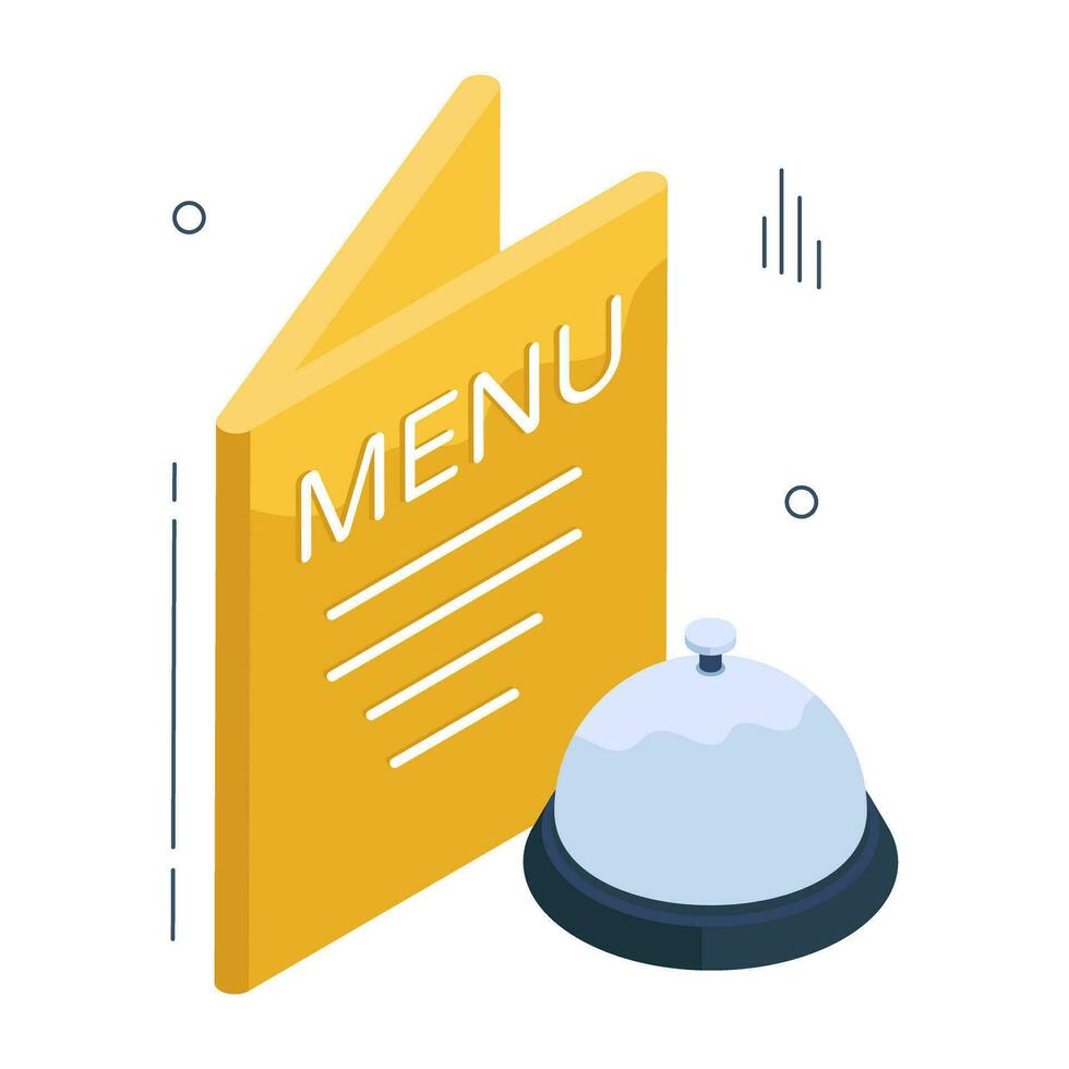 icono de descarga premium del menú de comida vector