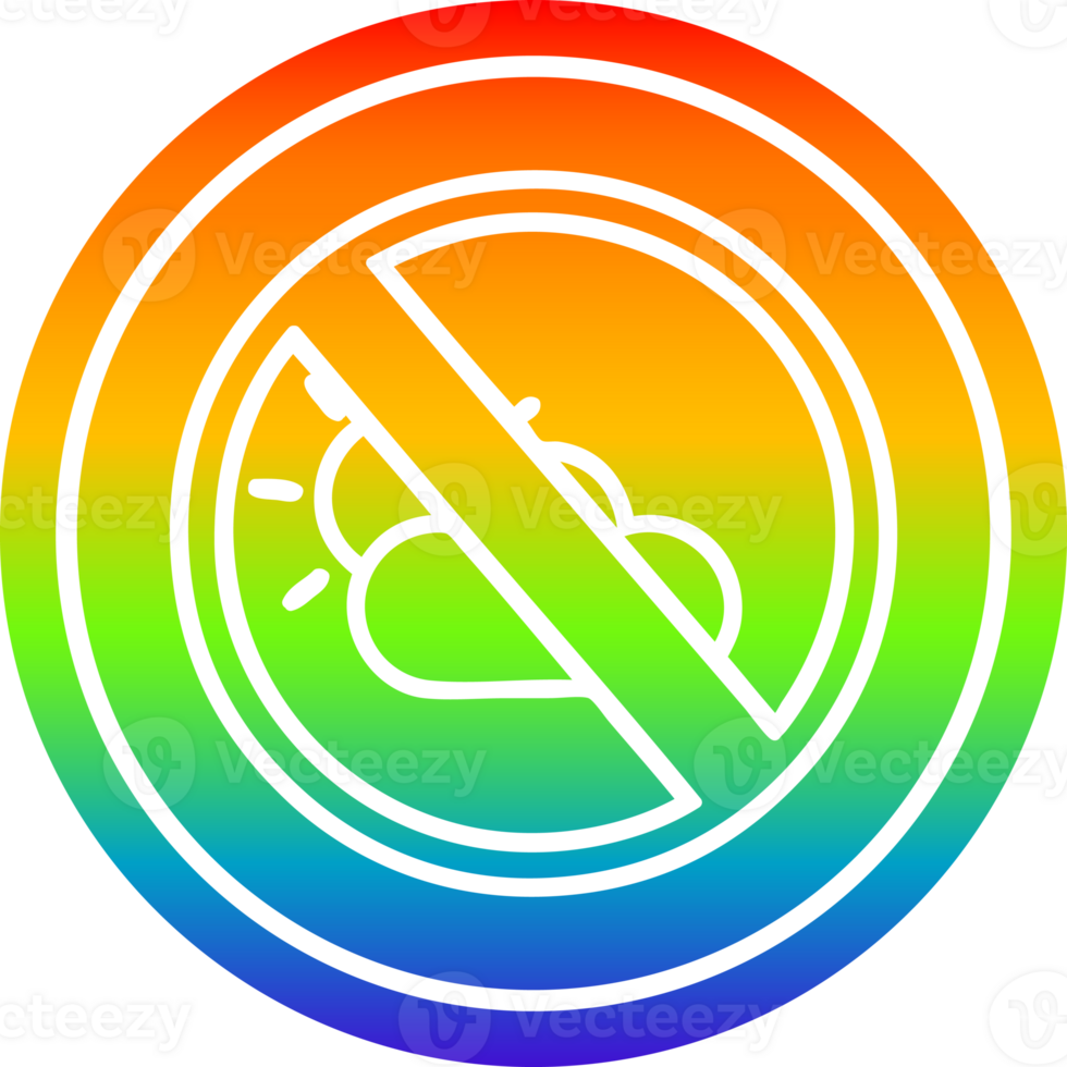 no weather circular in rainbow spectrum png