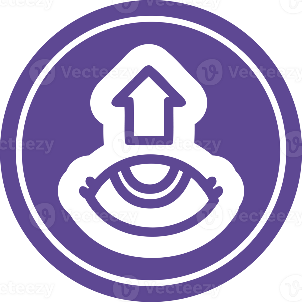 eye looking up icon png