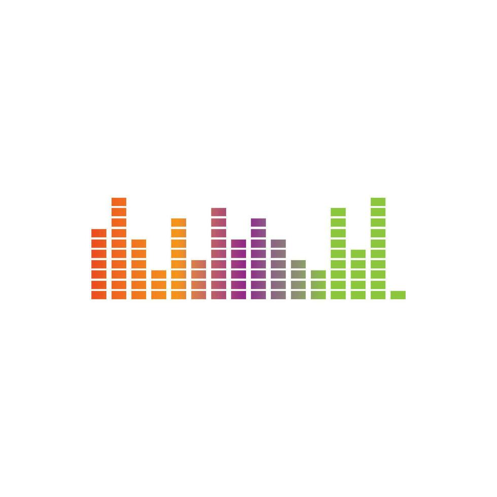 sound wave ilustration logo vector