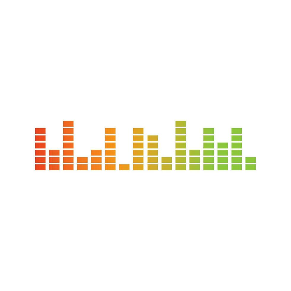 sound wave ilustration logo vector