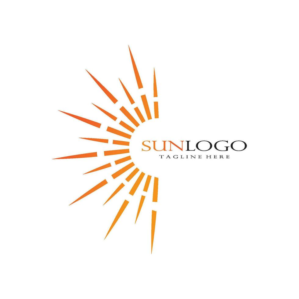 Vector sun Icon Logo Template