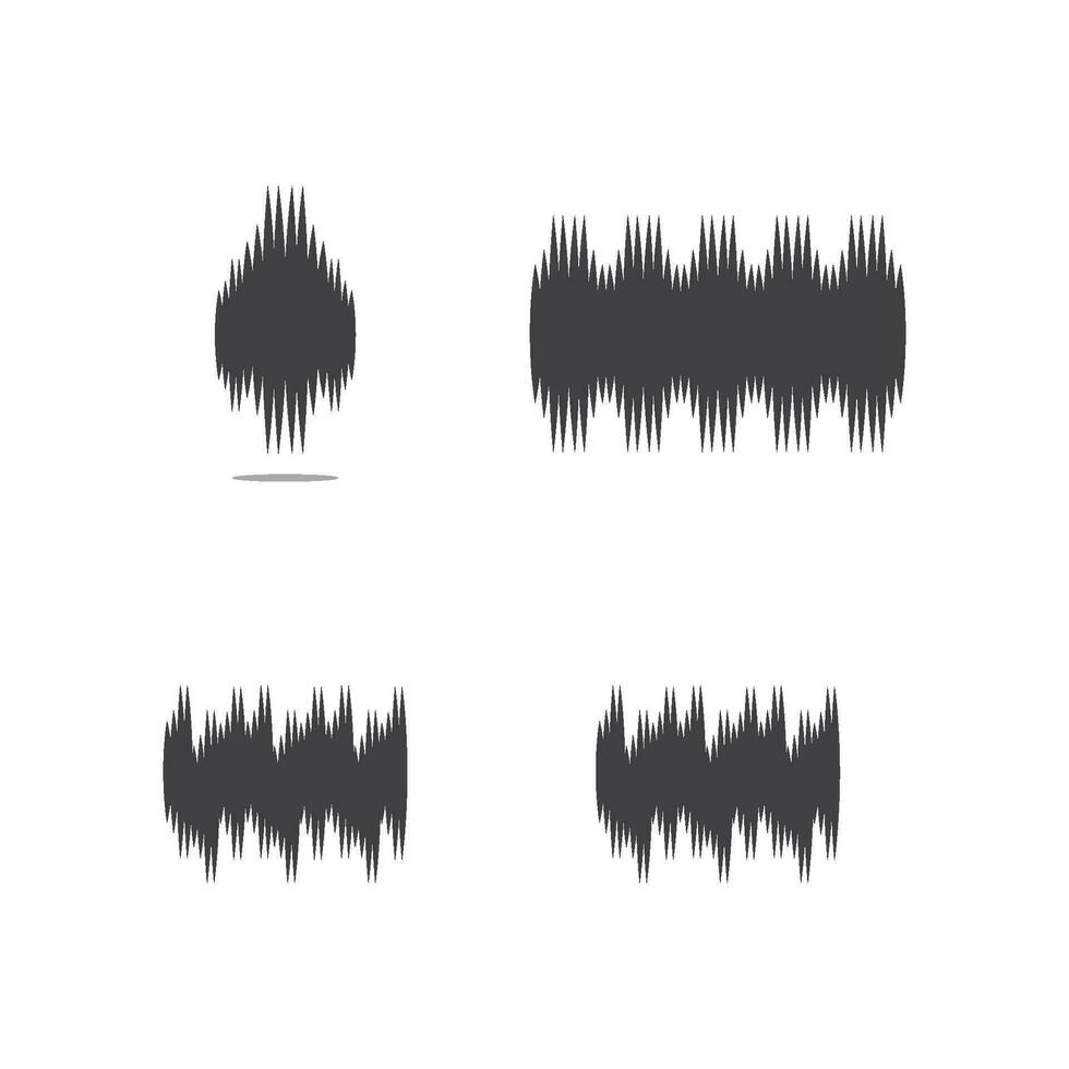 sound wave ilustration logo vector