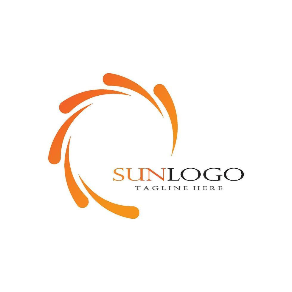 Vector sun Icon Logo Template