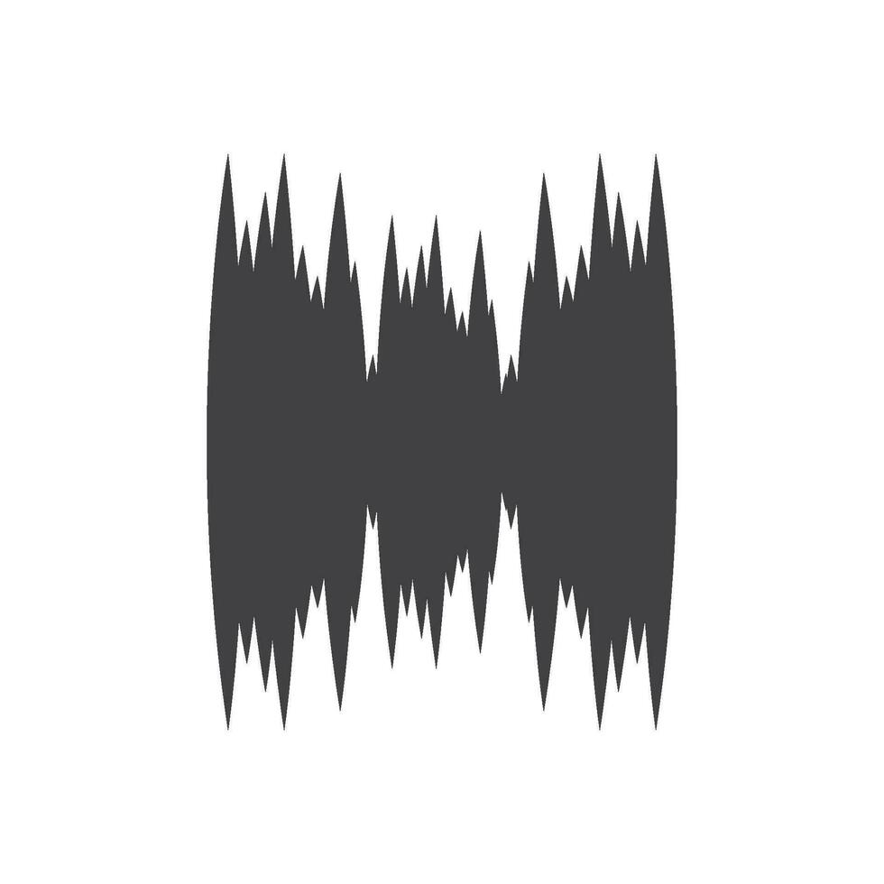 sound wave ilustration logo vector