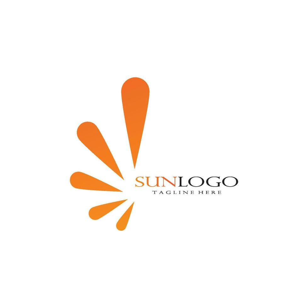 Vector sun Icon Logo Template
