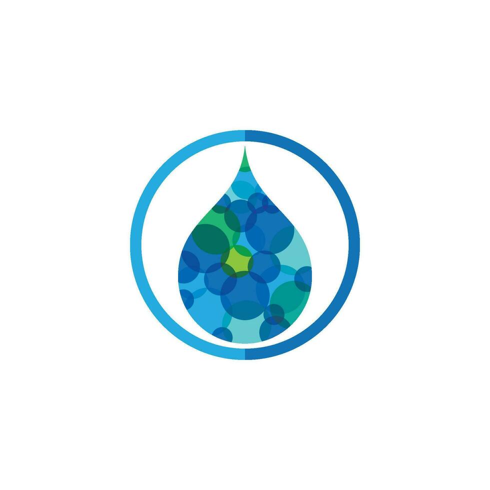 plantilla de logotipo de gota de agua vector