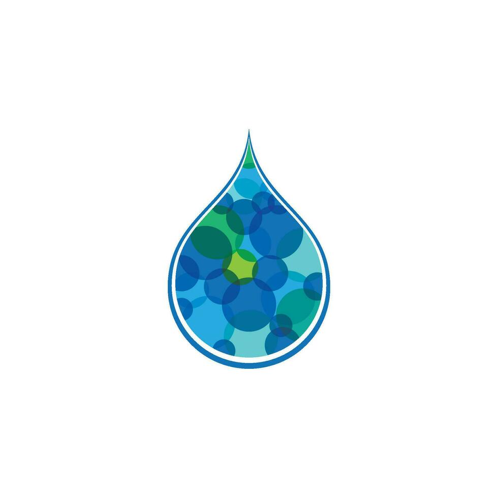 plantilla de logotipo de gota de agua vector