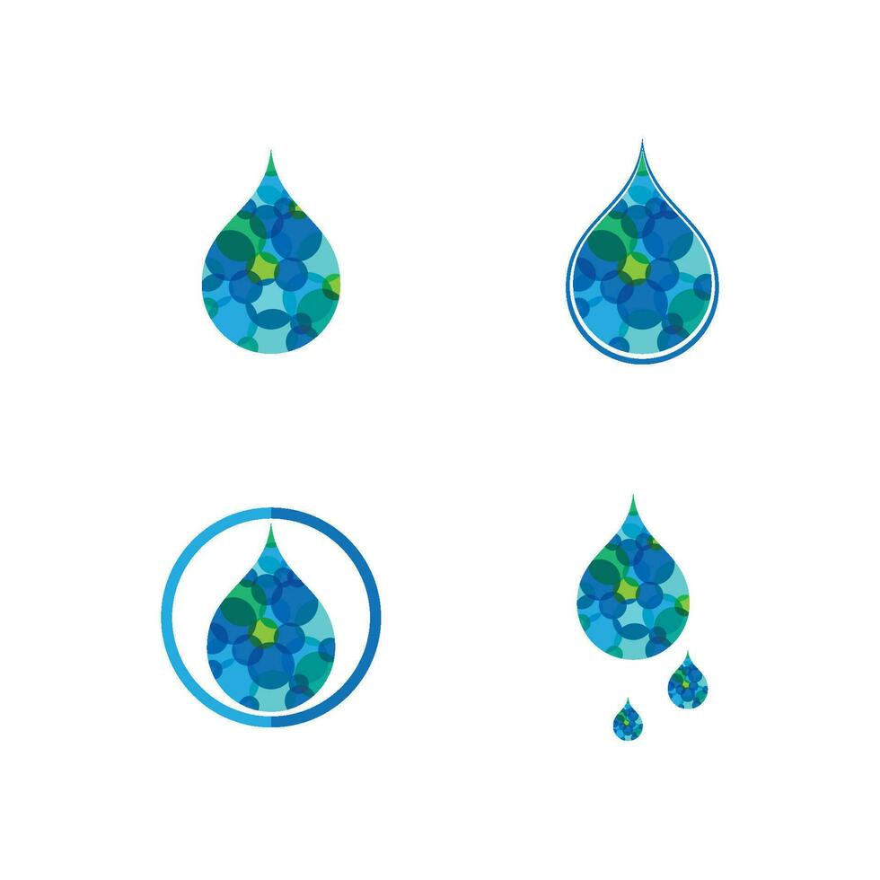 plantilla de logotipo de gota de agua vector