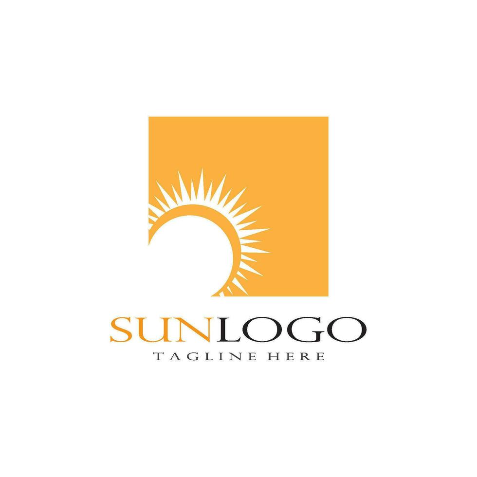 Vector sun Icon Logo Template