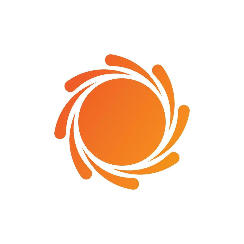 Vector sun Icon Logo Template