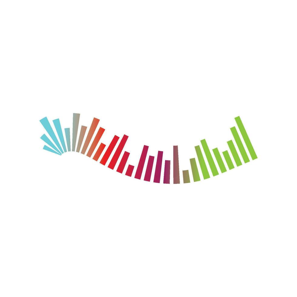 sound wave ilustration logo vector