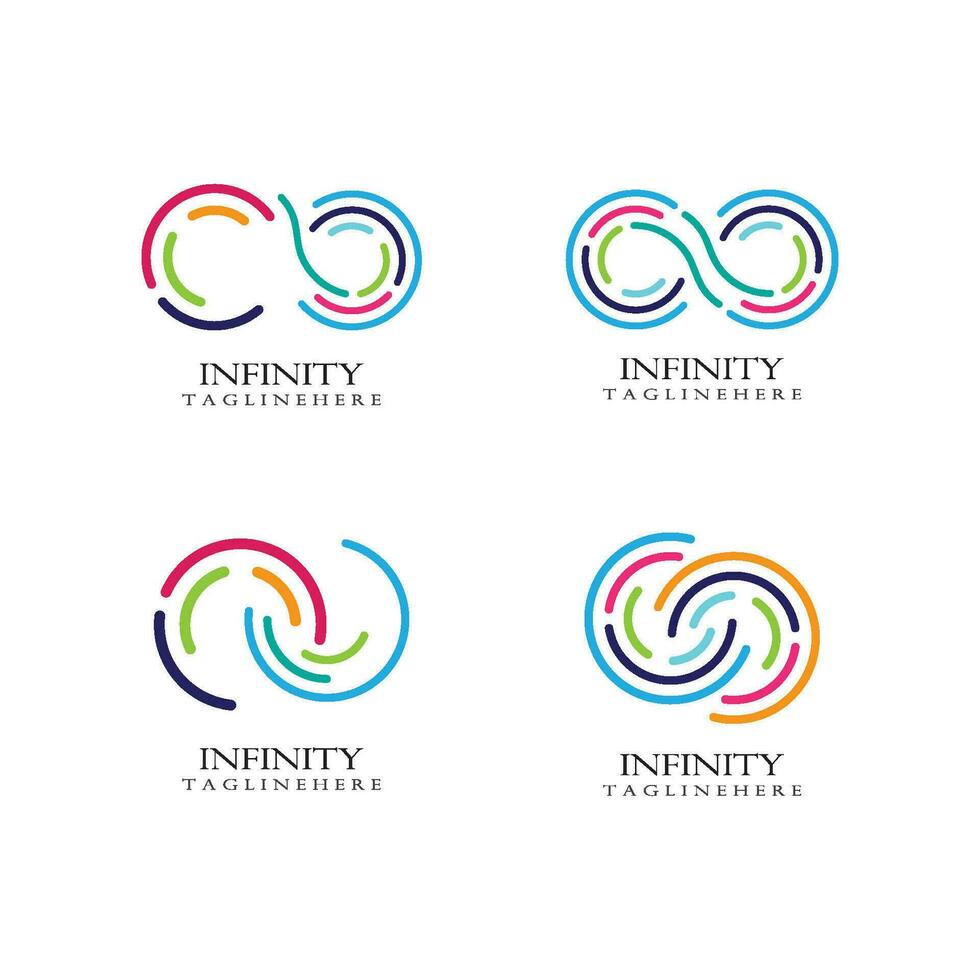 plantilla de logotipo infinito vector