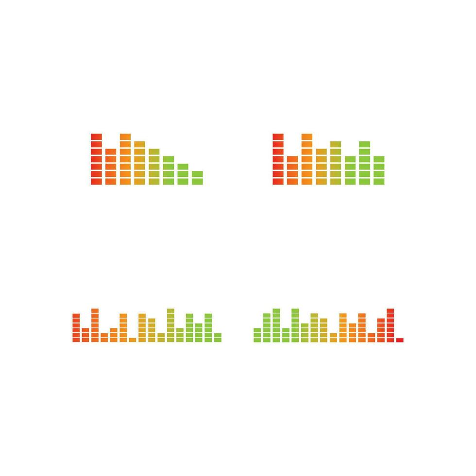 sound wave ilustration logo vector