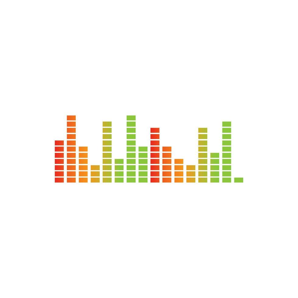 sound wave ilustration logo vector