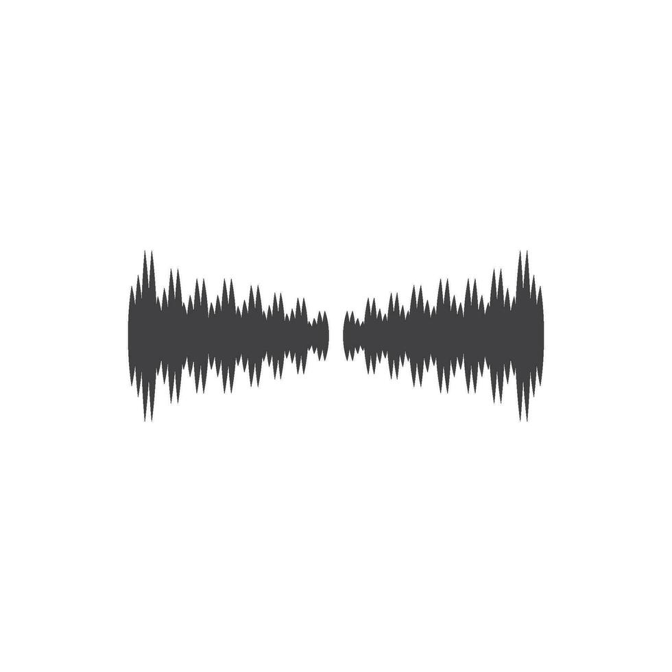 sound wave ilustration logo vector