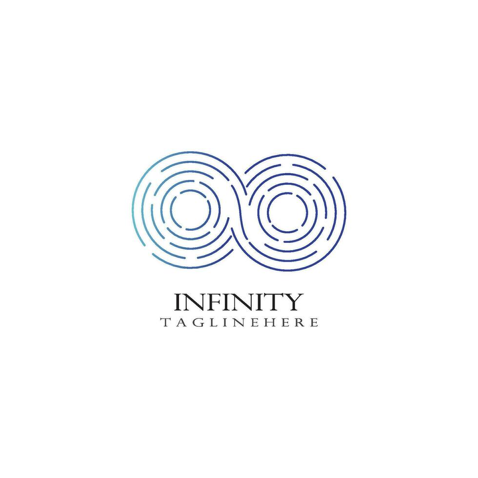 Infinity logo template vector