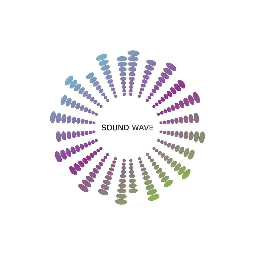 sound wave ilustration logo vector