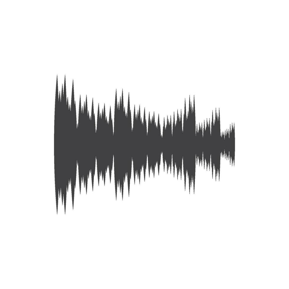 sound wave ilustration logo vector