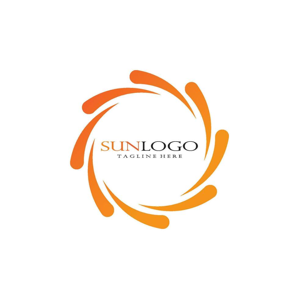 Vector sun Icon Logo Template