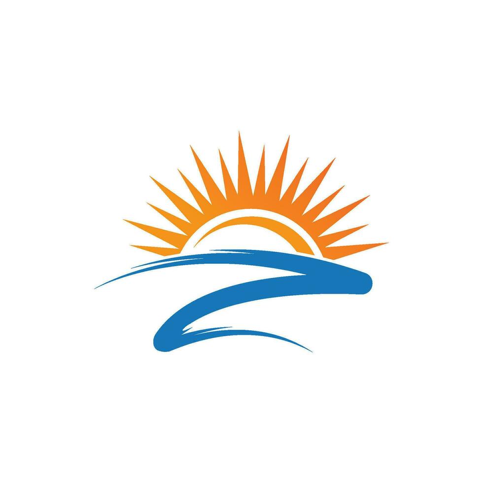 Vector sun Icon Logo Template