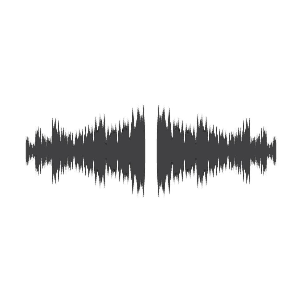 sound wave ilustration logo vector