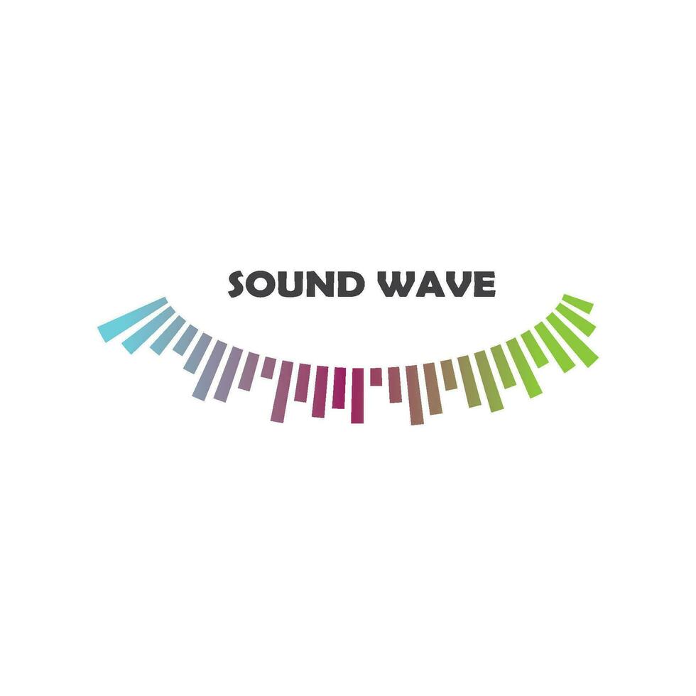 sound wave ilustration logo vector