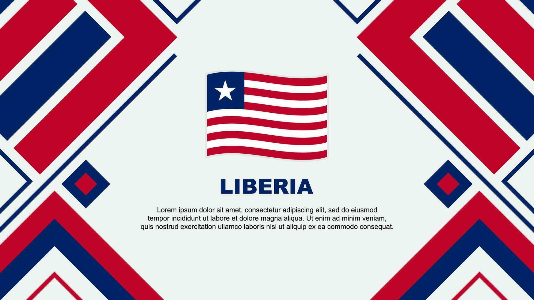 Liberia bandera resumen antecedentes diseño modelo. Liberia independencia día bandera fondo de pantalla vector ilustración. Liberia bandera