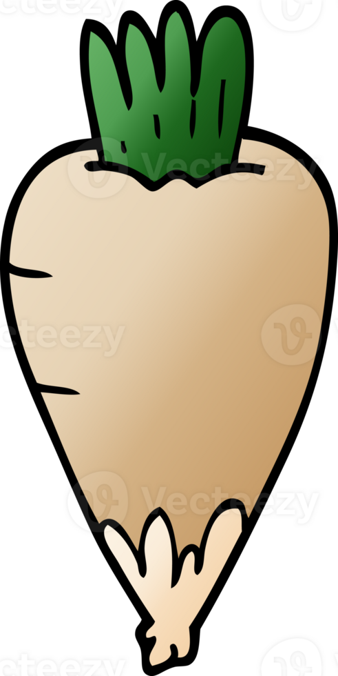 cartoon doodle root vegetable png